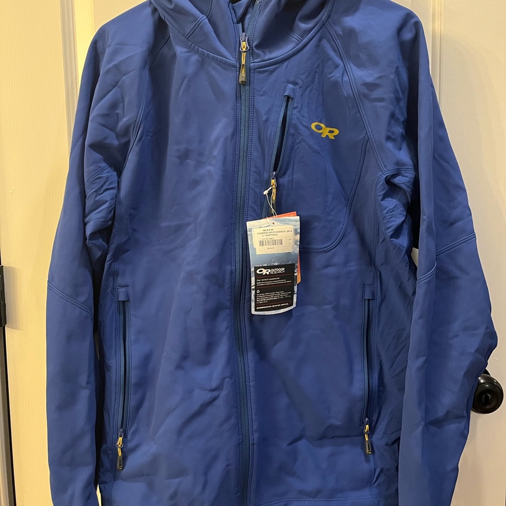 Outdoor Research Blue Ferrosi Hooded Jacket, M